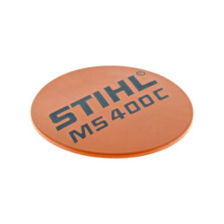 Plaque matricule MS 400 C d'origine Stihl référence 1140 967 1505