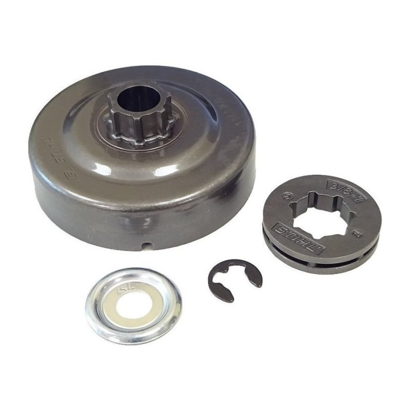 Jeu de pignon a anneau 3/8 7dt d'origine Stihl référence 1141 007 1001