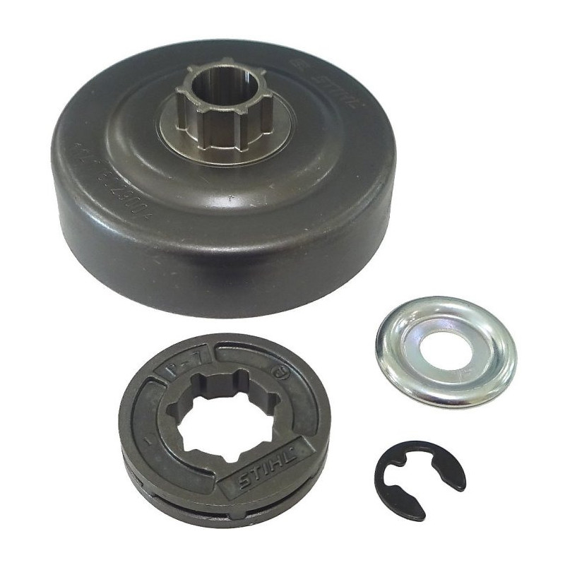 Jeu de pignon anneau 3/8p 7dt d'origine Stihl référence 1141 007 1007