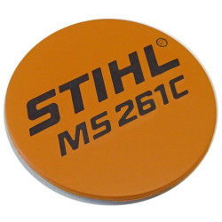 Plaque matricule ms 261 c d'origine Stihl référence 1141 967 1502