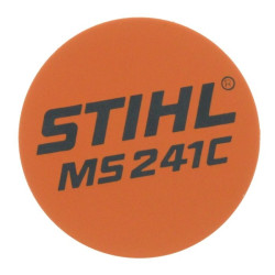 Plaque matricule ms 241 c d'origine Stihl référence 1143 967 1530