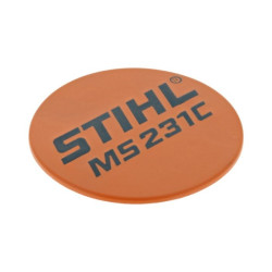 Plaque matricule ms 231 c d'origine Stihl référence 1143 967 1531