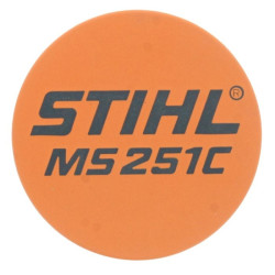 Plaque matricule ms 251 c d'origine Stihl référence 1143 967 1533
