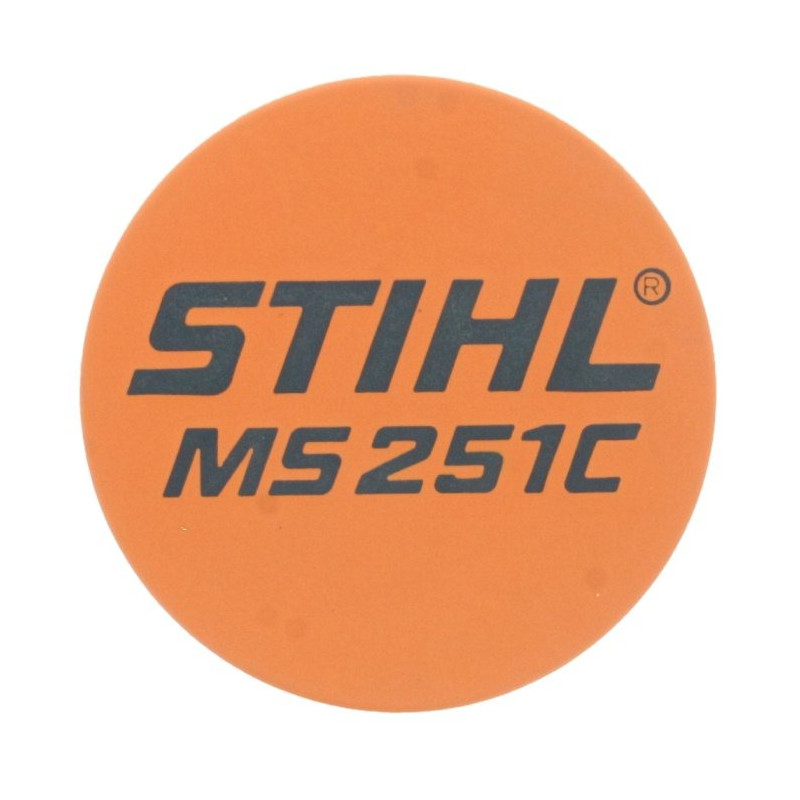 Plaque matricule ms 251 c d'origine Stihl référence 1143 967 1533