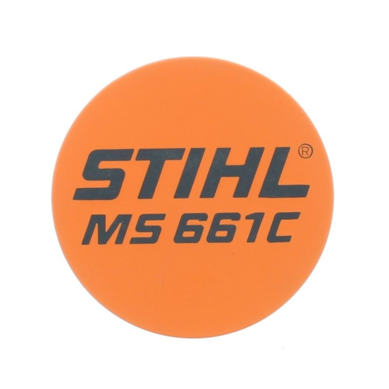 Plaque matricule ms 661 c d'origine Stihl référence 1144 967 1501