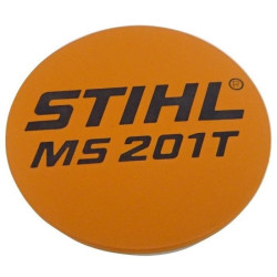 Plaque matricule ms 201t d'origine Stihl référence 1145 967 1500