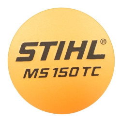 Plaque matricule ms 150t d'origine Stihl référence 1146 967 1500