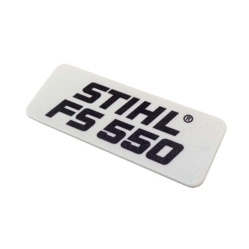 Plaque matric. fs 550 d'origine Stihl référence 4116 967 1506