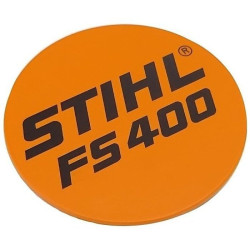 Plaque matricule fs 400 d'origine Stihl référence 4128 967 1505