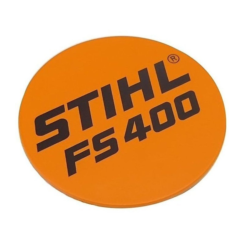 Plaque matricule fs 400 d'origine Stihl référence 4128 967 1505
