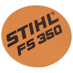 Plaque matricule fs 350 d'origine Stihl référence 4134 967 1507
