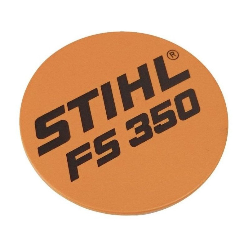 Plaque matricule fs 350 d'origine Stihl référence 4134 967 1507