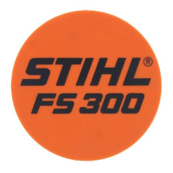 Plaque matricule fs 300 d'origine Stihl référence 4134 967 1509