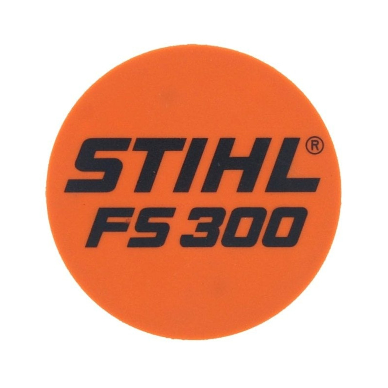 Plaque matricule fs 300 d'origine Stihl référence 4134 967 1509