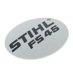 Plaque matricule fs 45 d'origine Stihl référence 4140 967 1500