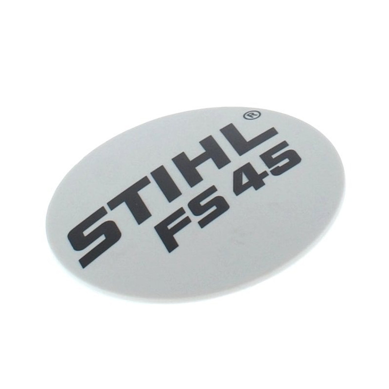 Plaque matricule fs 45 d'origine Stihl référence 4140 967 1500