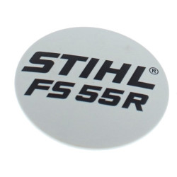 Plaque matricule FS 55 R d'origine Stihl référence 4140 967 1529