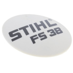Plaque matricule fs 38 d'origine Stihl référence 4140 967 1531