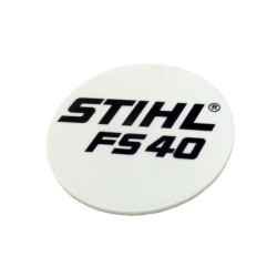 Plaque matricule fs 40 d'origine Stihl référence 4144 967 1500