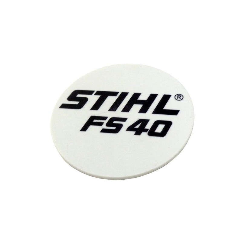 Plaque matricule fs 40 d'origine Stihl référence 4144 967 1500