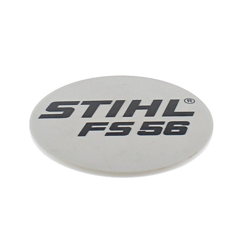 Plaque matricule fs 56 d'origine Stihl référence 4144 967 1502
