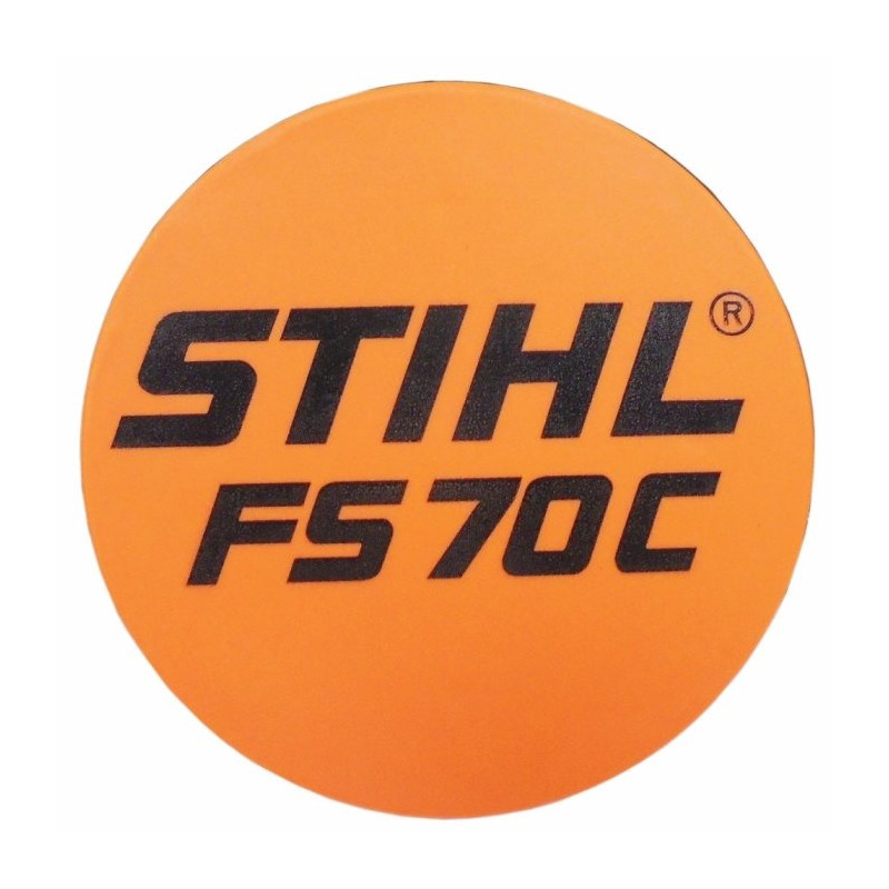 Plaque matricule fs 70 d'origine Stihl référence 4144 967 1511