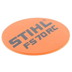 Plaque matricule fs 70 rc d'origine Stihl référence 4144 967 1512