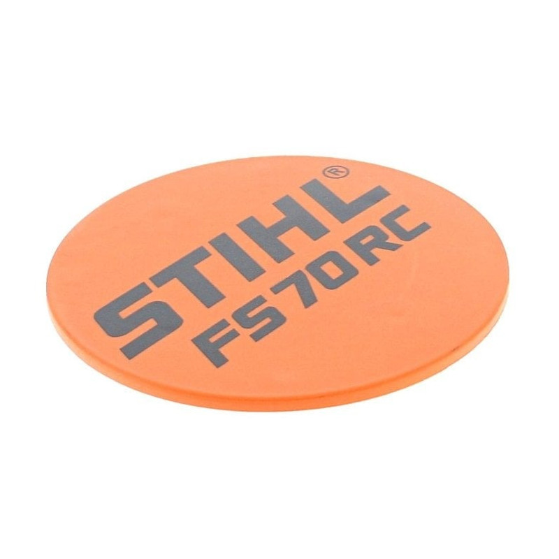 Plaque matricule fs 70 rc d'origine Stihl référence 4144 967 1512