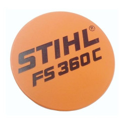 Plaque matricule fs 360c d'origine Stihl référence 4147 967 1507