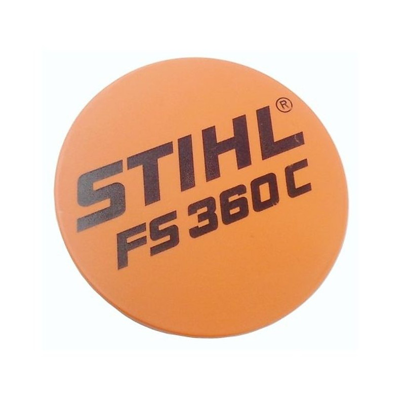 Plaque matricule fs 360c d'origine Stihl référence 4147 967 1507
