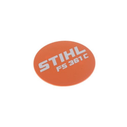 Plaque matricule FS 361 C d'origine Stihl référence 4147 967 1537
