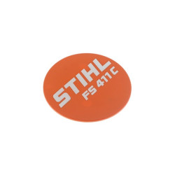 Plaque matricule FS 411 C d'origine Stihl référence 4147 967 1538