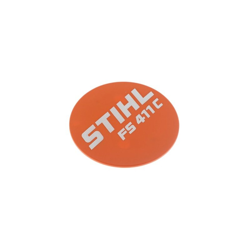 Plaque matricule FS 411 C d'origine Stihl référence 4147 967 1538