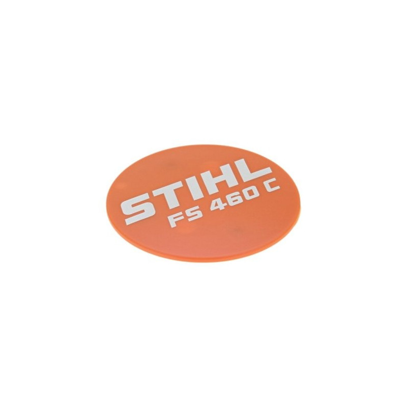Plaque matricule FS 460 C d'origine Stihl référence 4147 967 1545