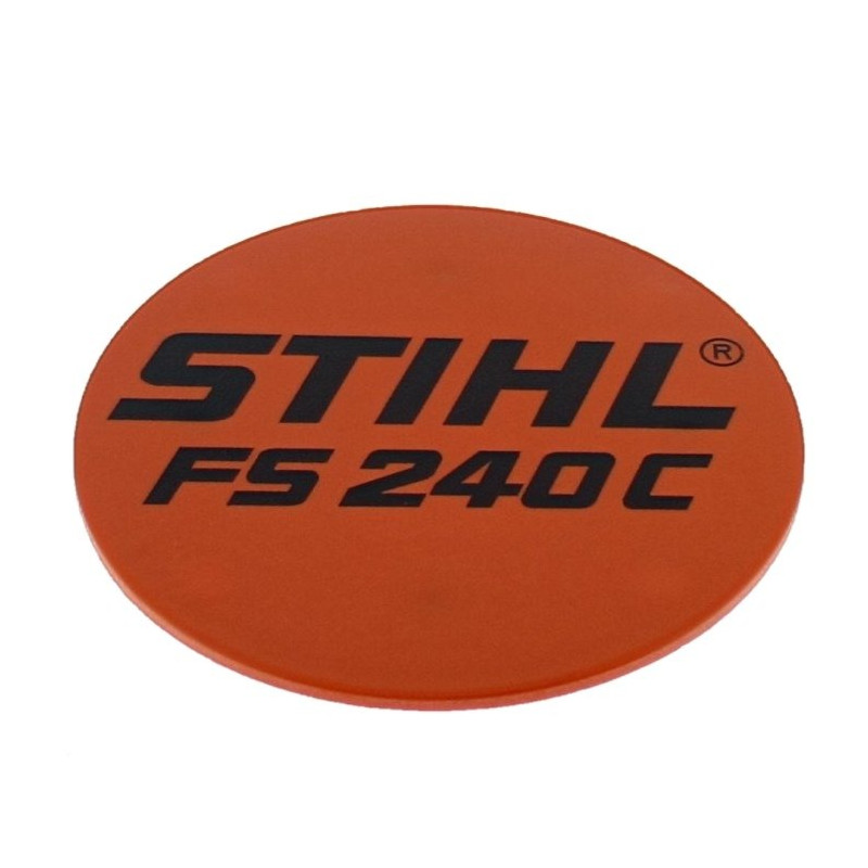 Plaque matricule FS 240 C d'origine Stihl référence 4147 967 1550