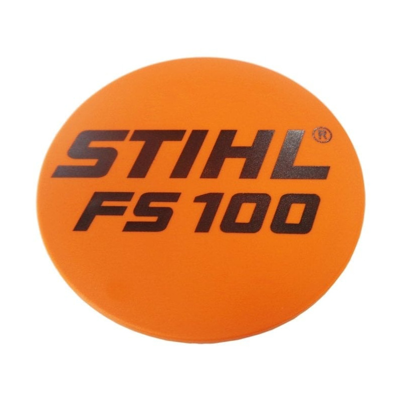 Plaque matricule fs 100 d'origine Stihl référence 4180 967 1501