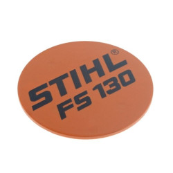 Plaque matricule fs 130 d'origine Stihl référence 4180 967 1519