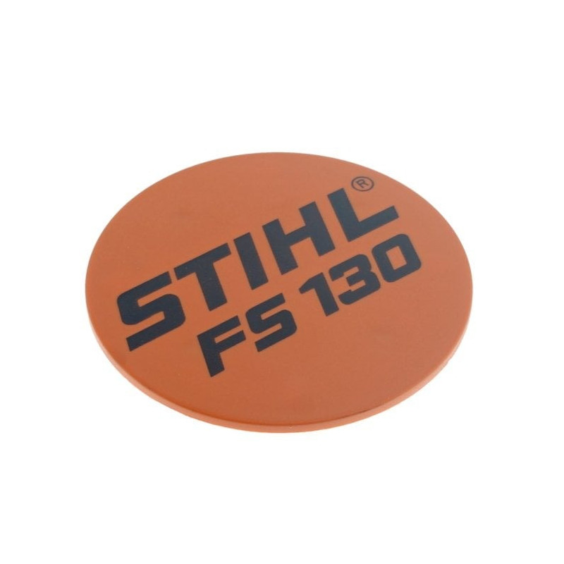 Plaque matricule fs 130 d'origine Stihl référence 4180 967 1519