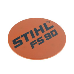 Plaque matricule fs 90 d'origine Stihl référence 4180 967 1528