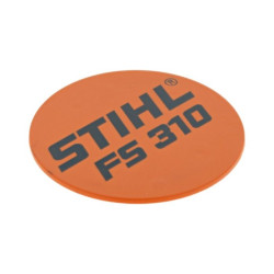 Plaque matricule fs 310 d'origine Stihl référence 4180 967 1532