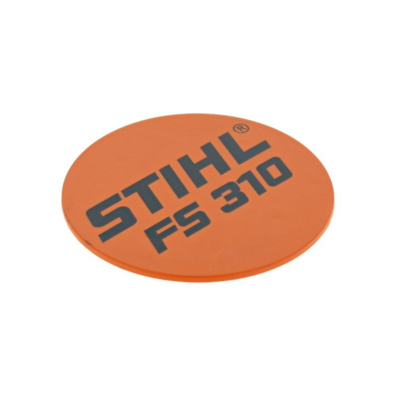 Plaque matricule fs 310 d'origine Stihl référence 4180 967 1532