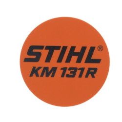 Plaque matricule KM 131 R d'origine Stihl référence 4180 967 1552