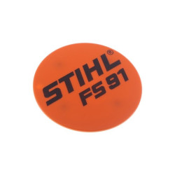 Plaque matricule FS 91 d'origine Stihl référence 4180 967 1553