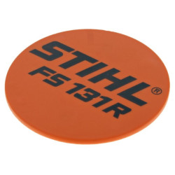Plaque matricule FS 131 R d'origine Stihl référence 4180 967 1558