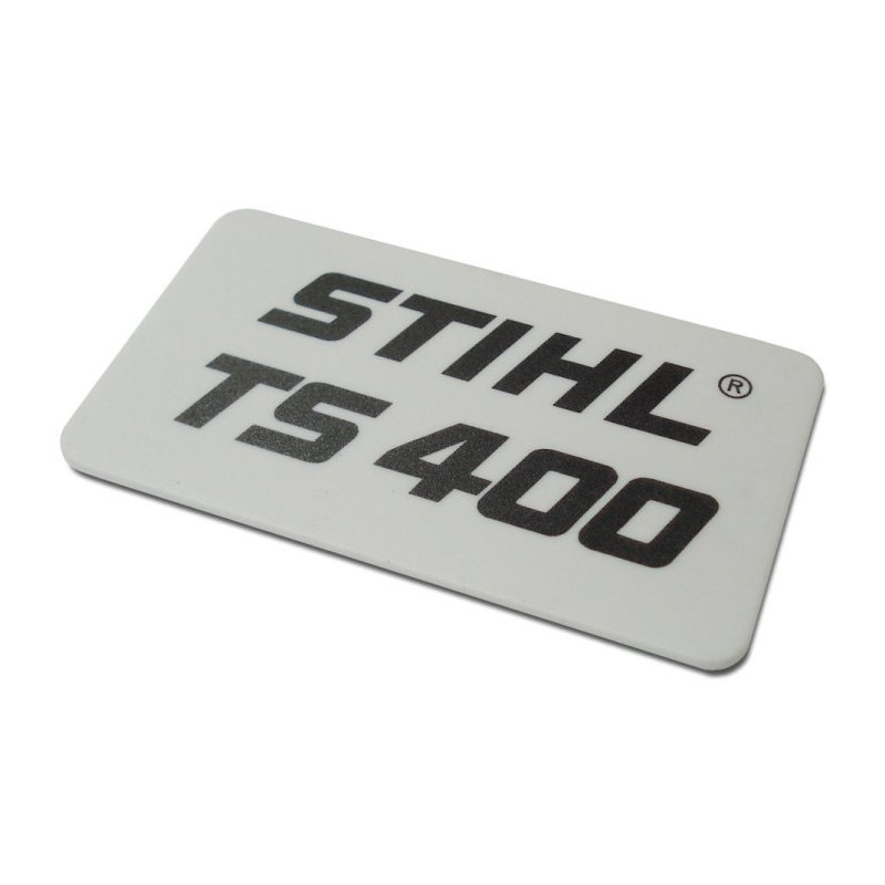 Plaque matricule d'origine Stihl référence 4223 967 1500