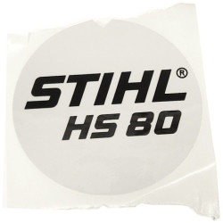 Plaque matricule hs 80 d'origine Stihl référence 4226 967 1511