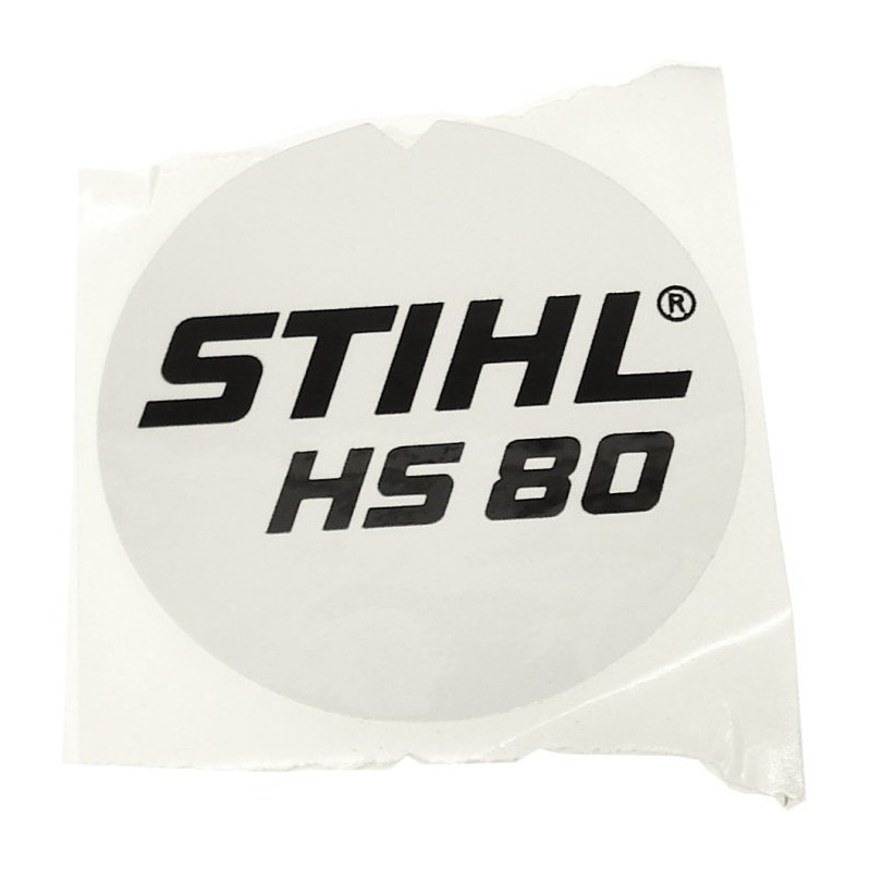 Plaque matricule hs 80 d'origine Stihl référence 4226 967 1511
