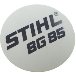 Plaque matricule bg 85 d'origine Stihl référence 4229 967 1502