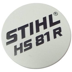 Plaque matricule hs 81 r d'origine Stihl référence 4237 967 1500