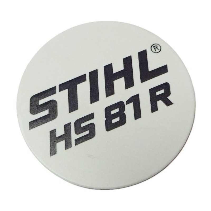 Plaque matricule hs 81 r d'origine Stihl référence 4237 967 1500